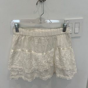 Love shack fancy white skirt